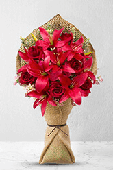 Admirer - Premium Rose & Lily Bouquet